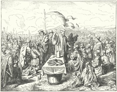 Taboriten nehmen im Freien die Kommunion von Wilhelm Camphausen