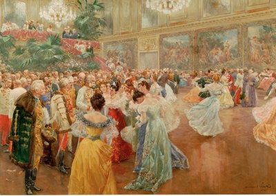 Hofball in den Redoutensälen, Hofburg, Wien von Wilhelm Gause