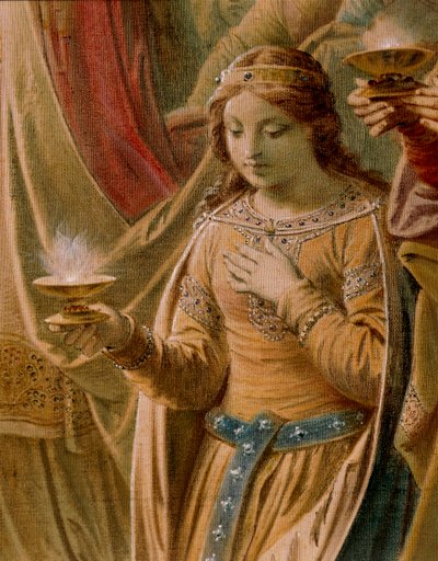 Das Wunder des Grals, aus der Lohengrin-Saga, Salon (Detail) von Wilhelm Hauschild