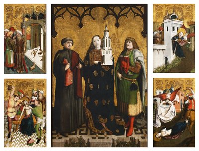 Altarbild der heiligen Barbara von Wilhelm Kalteysen