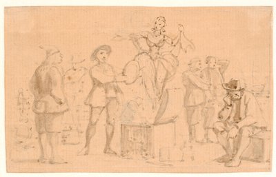 Peder Paars 1. Buch 2. Gesang. Venus steigt aus der Kiste von Wilhelm Marstrand