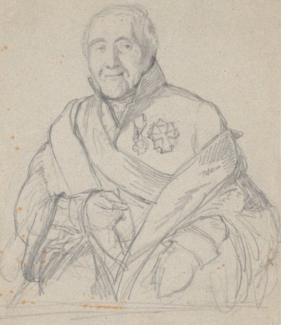 Porträtstudie von Geheimekonferenzrat Bornemann von Wilhelm Marstrand