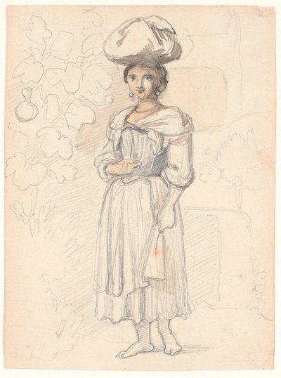 Junge Italienerin, stehend von Wilhelm Marstrand