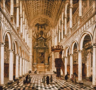 Innenraum der Jesuitenkirche in Antwerpen, 1668 von Wilhelm Schubert van Ehrenberg