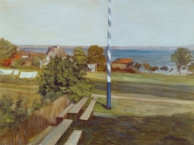 Wirtshaus auf Herrenchiemsee von Wilhelm Trübner