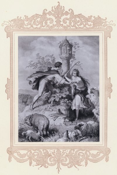Haideröslein von Wilhelm von (after) Kaulbach