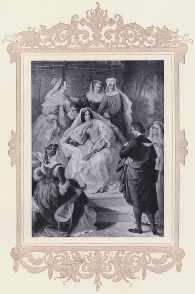 Leonore, Torquato Tasso von Wilhelm von (after) Kaulbach