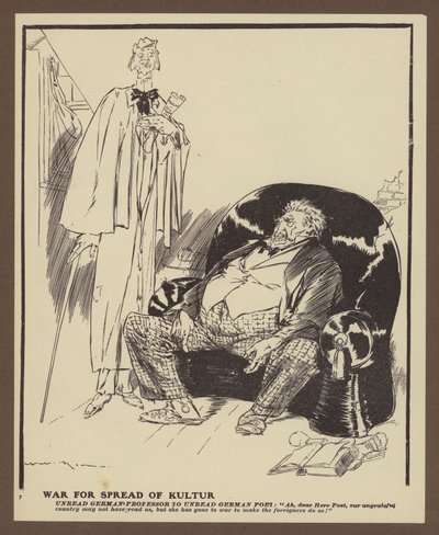 Krieg zur Verbreitung der Kultur (Lithographie) von Will Dyson