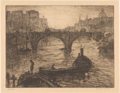 London von Willem Adrianus Grondhout (signed by artist)