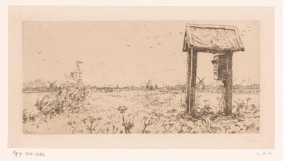 Weiden an der Kaag mit Briefkasten von Willem Bastiaan Tholen (signed by artist)