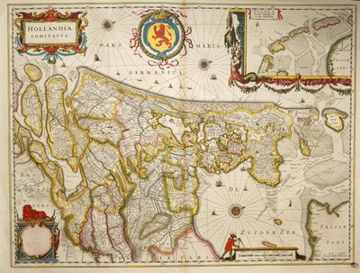 Holland aus Theatrum Orbis Terrarum von Willem Bleau, Amsterdam von Willem Blaeu
