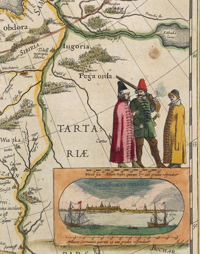 Karte von Tartary, aus Atlas Maior oder Novus (Detail) von Willem Blaeu