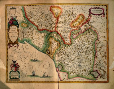 Staat Lucca, Italien, aus Regionum Italiae von Willem Blaeu