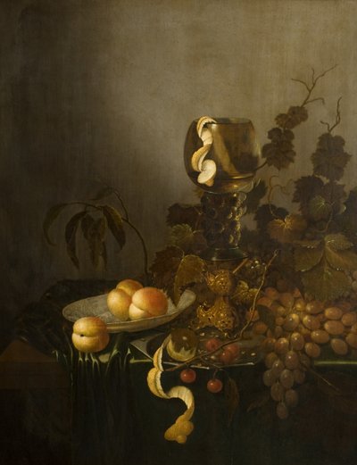 Stillleben mit Obst und Hockglas von Willem Claesz. (manner of) Heda