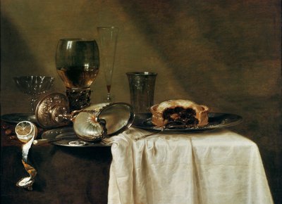 Die Schwarze Johannisbeertorte, 1635 von Willem Claesz. Heda