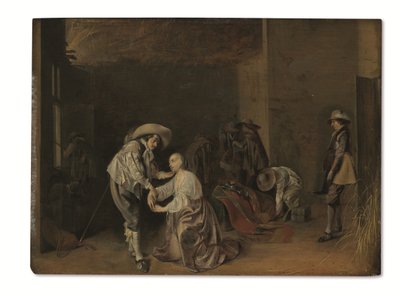 Soldaten beim Plündern von Willem Cornelisz Duyster