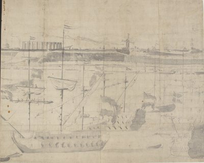Die holländische Flotte vor Kopenhagens Reede 1658 von Willem I van de Velde