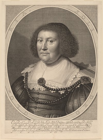 Catherine, Gräfin von Pallandt von Willem Jacobsz Delff after Michiel van Miereveld