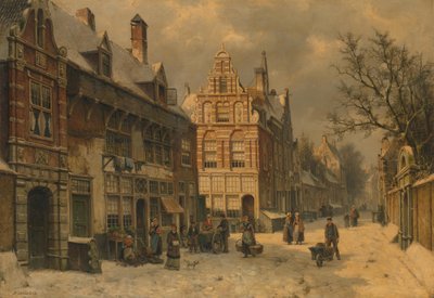 Stadtansicht im Winter von Willem Koekkoek
