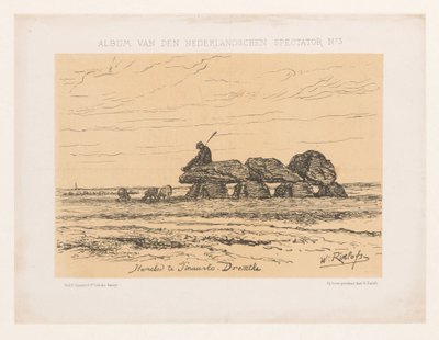 Hünengrab in Tynaarlo in Drenthe von Willem Roelofs (I)