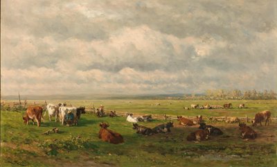Wiesenlandschaft mit Vieh von Willem Roelofs (I)