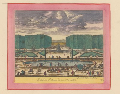 Allee der goldenen Brunnen in den Gärten von Versailles von Willem Swidde