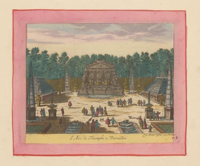 Triumphbogen in den Gärten von Versailles von Willem Swidde