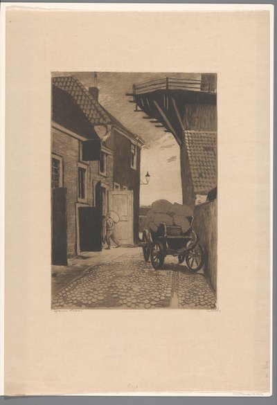 Ansicht der Molensteeg in Wijk bij Duurstede von Willem Witsen (signed by artist)