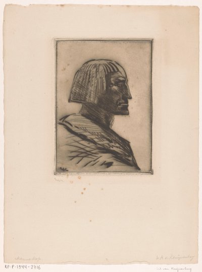 Porträt eines ägyptischen Mannes von Willem van Konijnenburg (signed by artist)