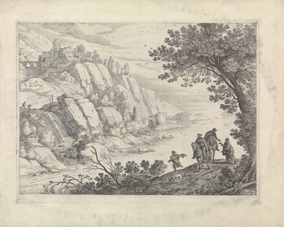 Reiter und Bettler in einer Landschaft von Willem van Nieulandt (II)