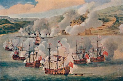 Seeschlacht in einem Hafen, ca. 1670, 1903 von Willem van de Velde the Younger