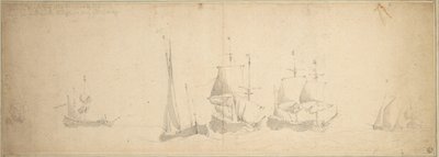 Niederländische Schiffe auf See, 28. Mai-7. Juni 1665 von Willem van de the Elder Velde