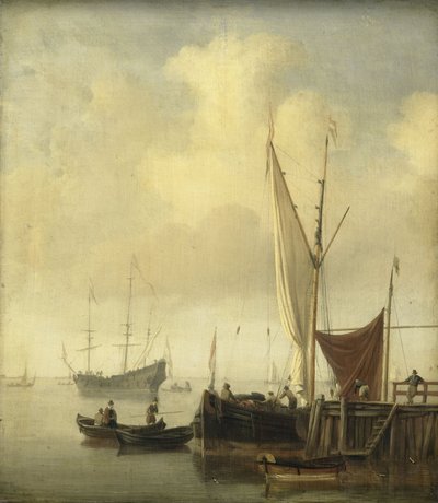 Ein Hafen von Willem van de the Younger Velde