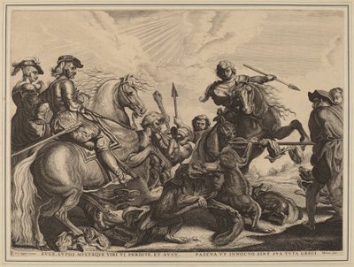 Die Wolfsjagd von Willem van der Leeuw after Sir Peter Paul Rubens