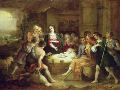 Die Anbetung der Hirten von Willem van the Elder Herp