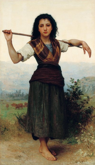 Die kleine Schäferin von William-Adolphe Bouguereau