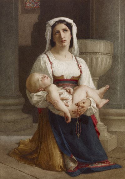 Gebet an die Jungfrau von William-Adolphe Bouguereau
