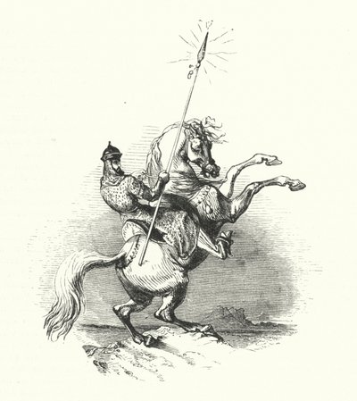 Reiter aus Messing von William (after) Harvey