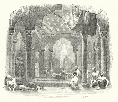Türkisches Bad (Gravur) von William (after) Harvey