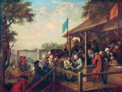 Eine Wahl: Die Abstimmung von William (after) Hogarth