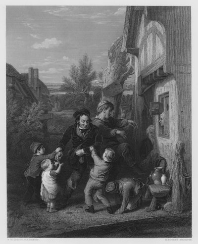 Jahrmarkt, nach dem Bild in der Vernon-Galerie von William (after) Mulready