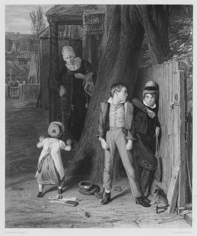 Der Wolf und das Lamm, aus dem Bild in der Königlichen Sammlung von William (after) Mulready