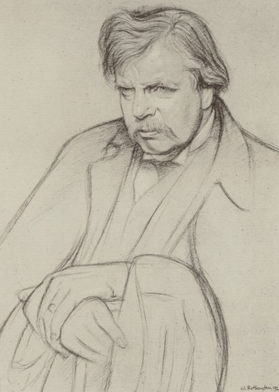 G K Chesterton von William (after) Rothenstein