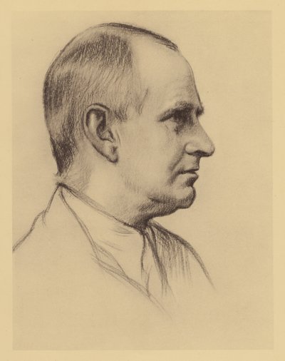 Porträt von Professor A. S. Eddington von William (after) Rothenstein