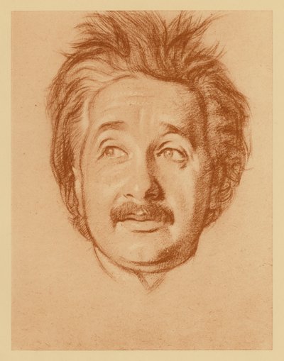 Porträt von Professor Albert Einstein von William (after) Rothenstein