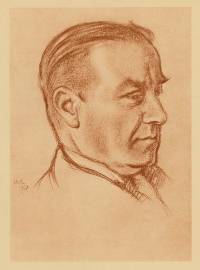 Porträt von Rt Hon Stanley Baldwin von William (after) Rothenstein