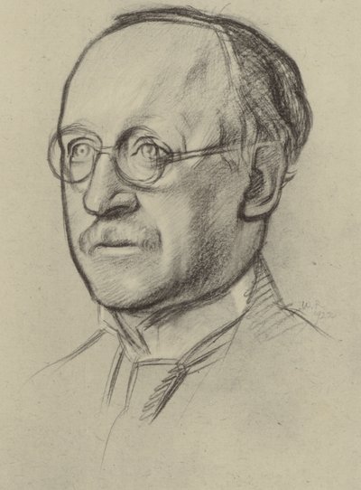 Sir Edwin Lutyens, RA (Lithografie) von William (after) Rothenstein