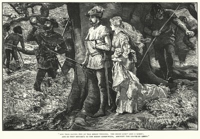Robin Hood und Allin A Dale von William (after) Small