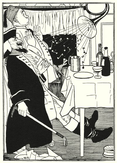 Illustration für die Abenteuer des Baron Münchhausen von William (after) Strang
