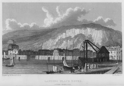 Landungsplatz, Dover, Außenhafen von William (after) Westall